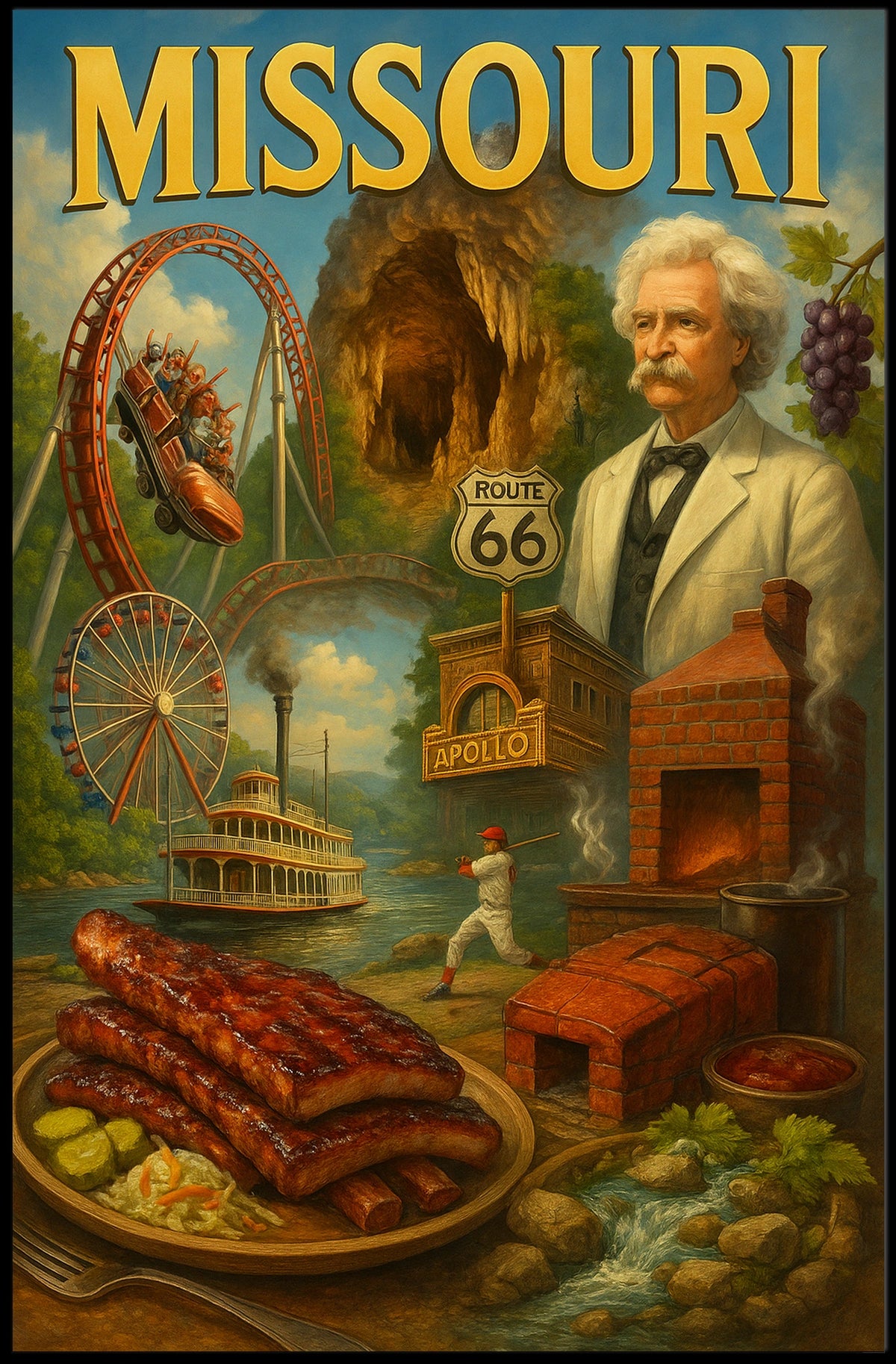 Missouri A Cultural Tapestry Poster