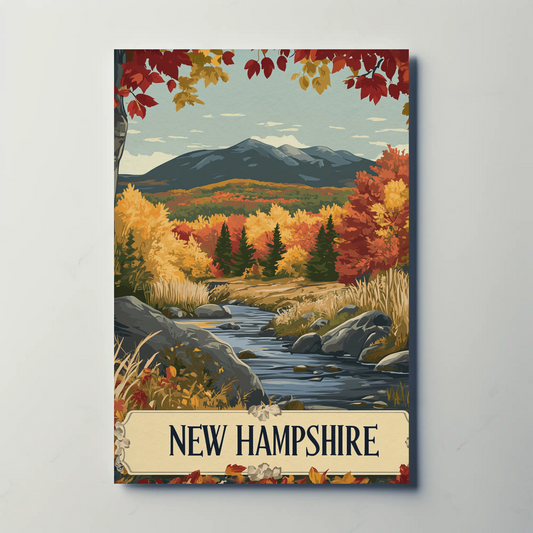 New Hampshire Vintage Poster
