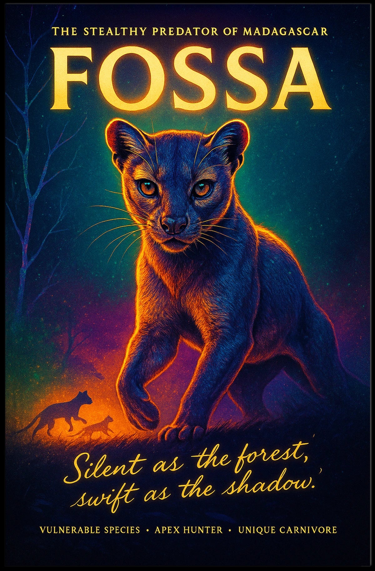 The Stealthy Predator Of Madagascar Poster