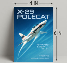 X-29 Polecat Forward-Swept Fury Poster PosterGoat