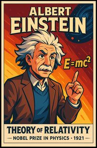 Albert Einstein Theory Of Relativity Poster