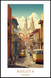 Streets of Bogotá Poster PosterGoat
