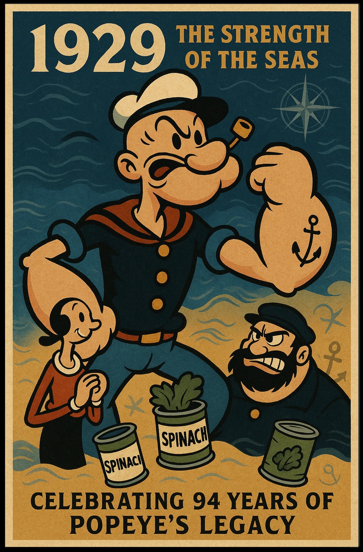 Popeye 1929 Art Poster POP-220