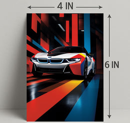 Dynamic Speed A Futuristic Drive Poster