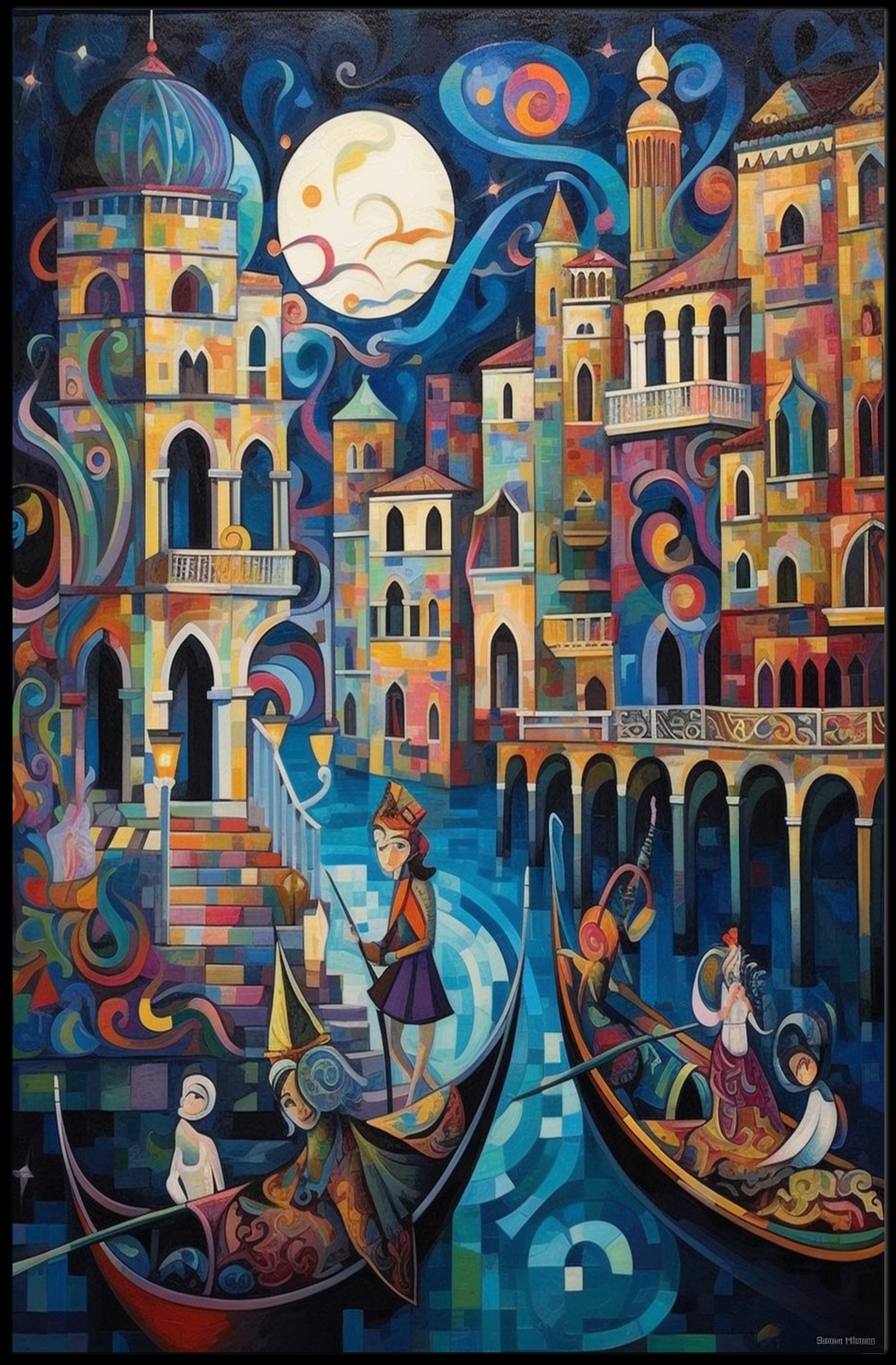 Enchanted Venetian Night Poster