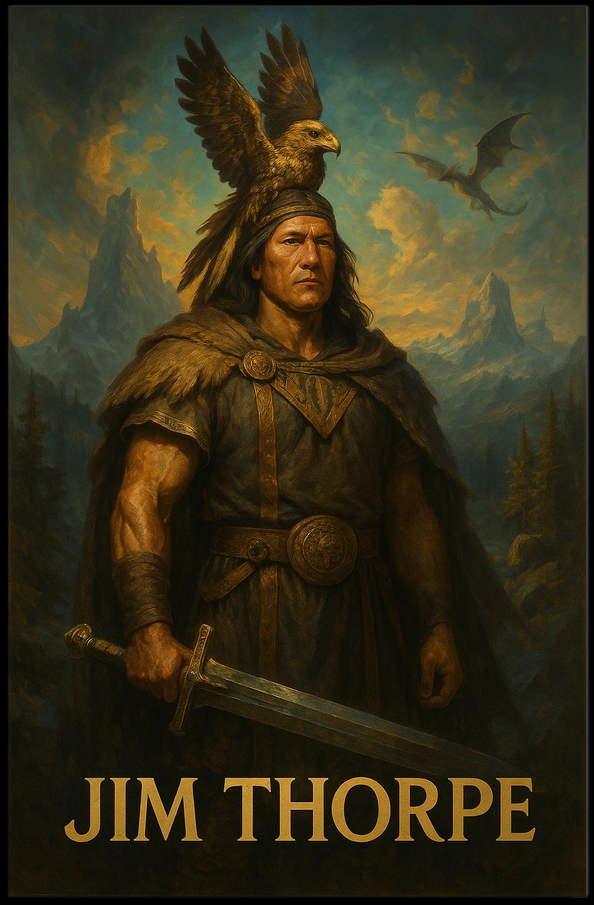 Jim Thorpe Legendary Figure Poster