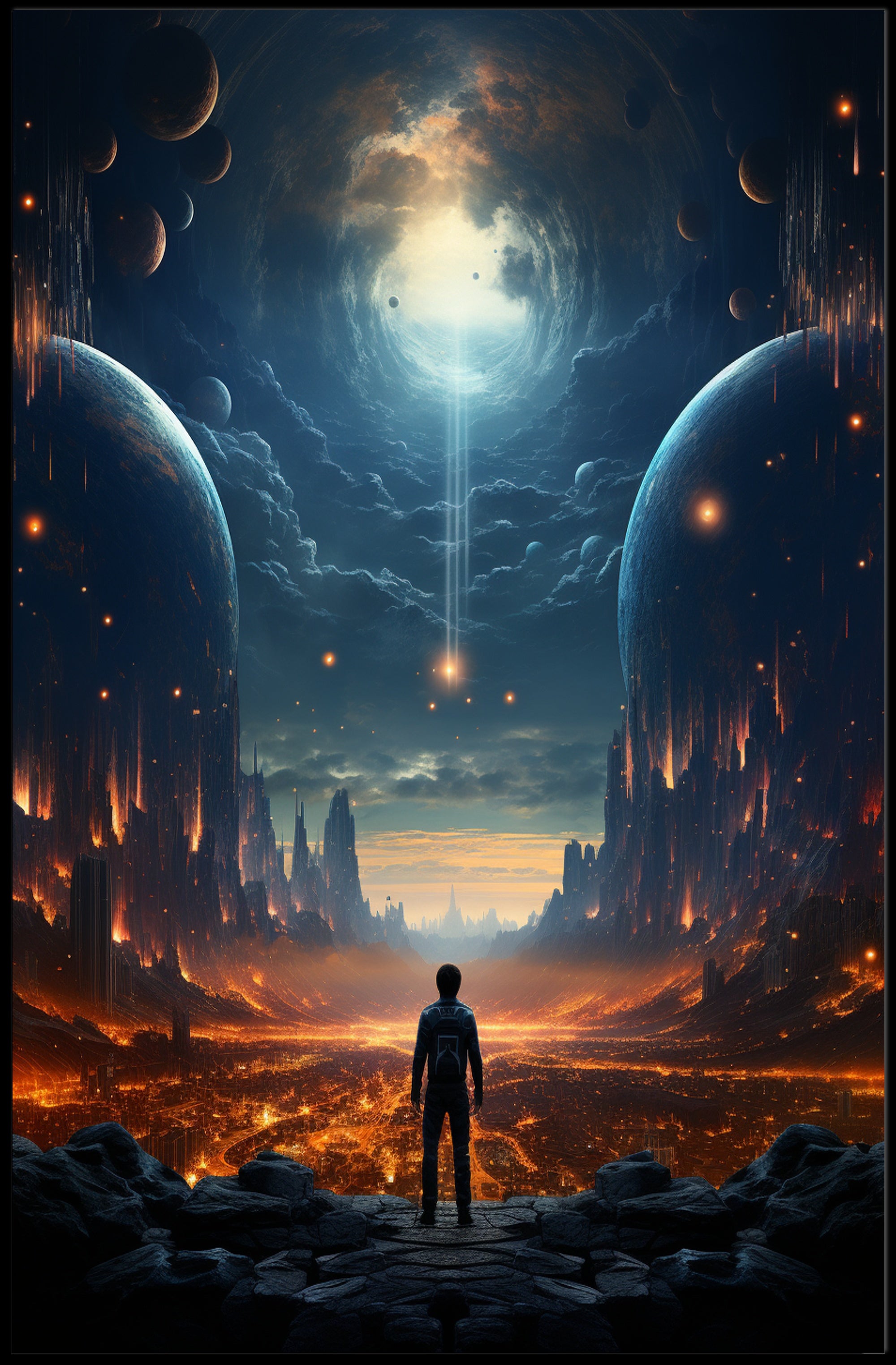 Journey To The Cosmic Abyss Poster