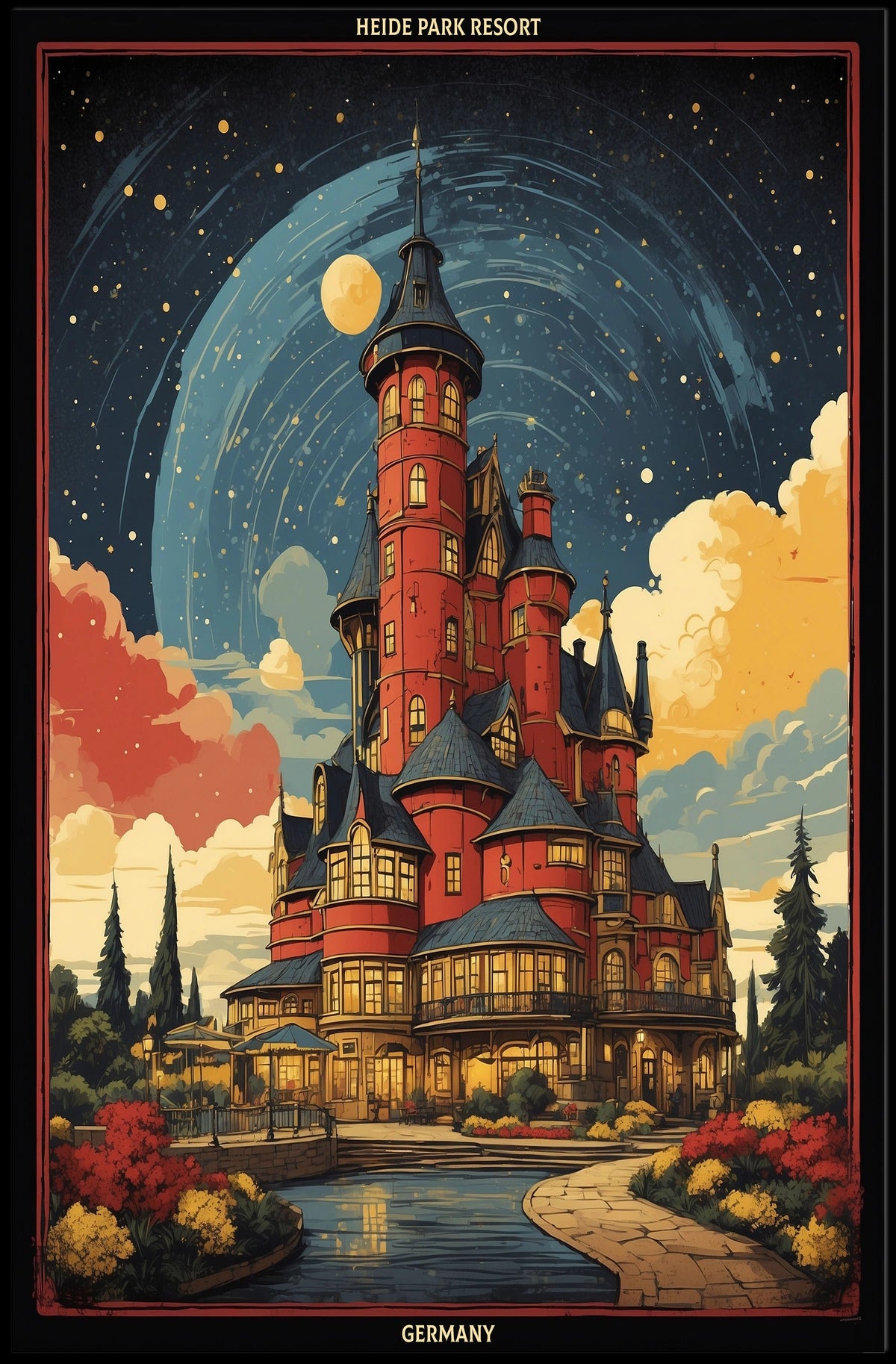 Enchanted Castle at Heide Park Resort Poster