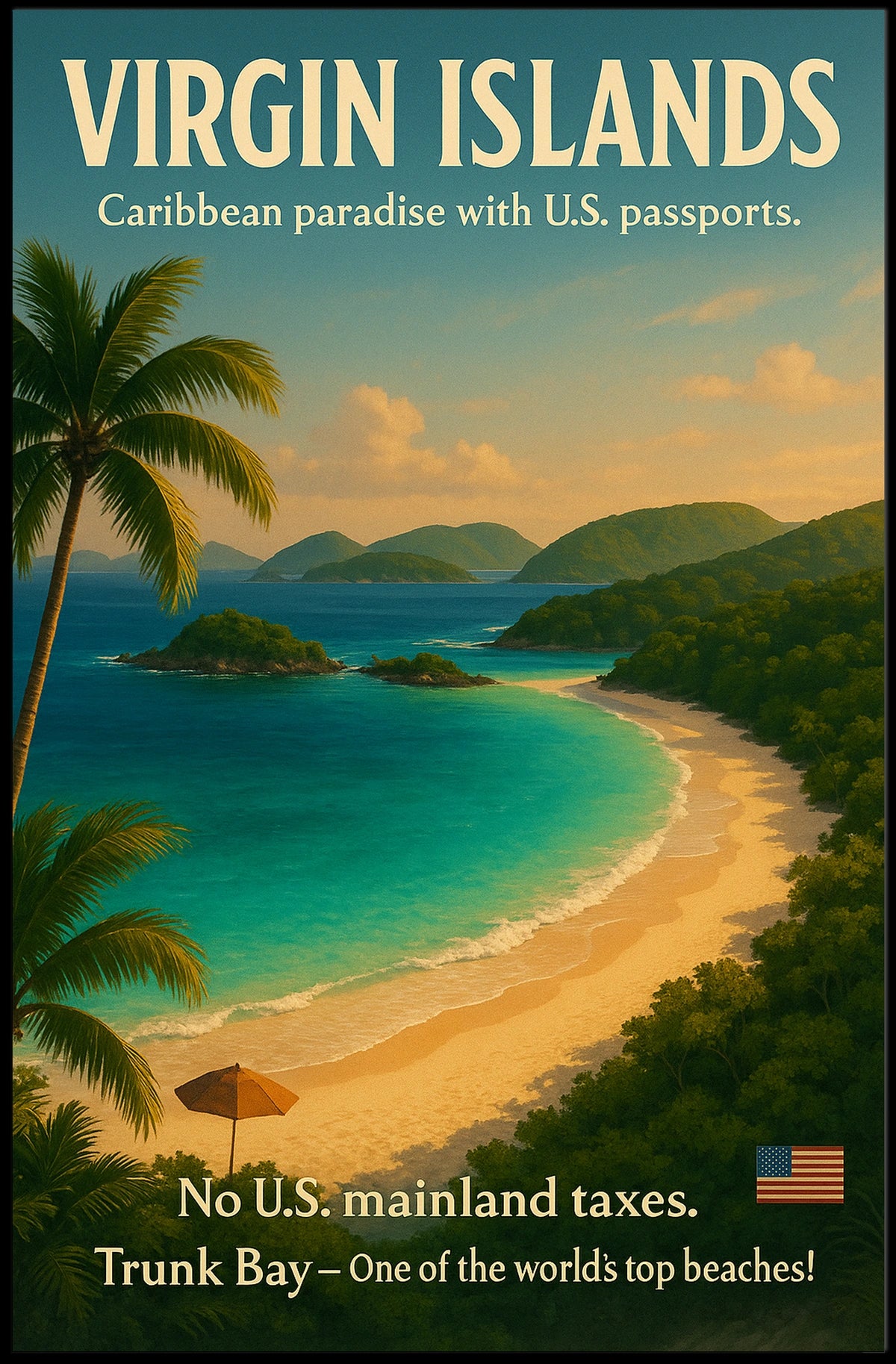 Discover The Virgin Islands Poster