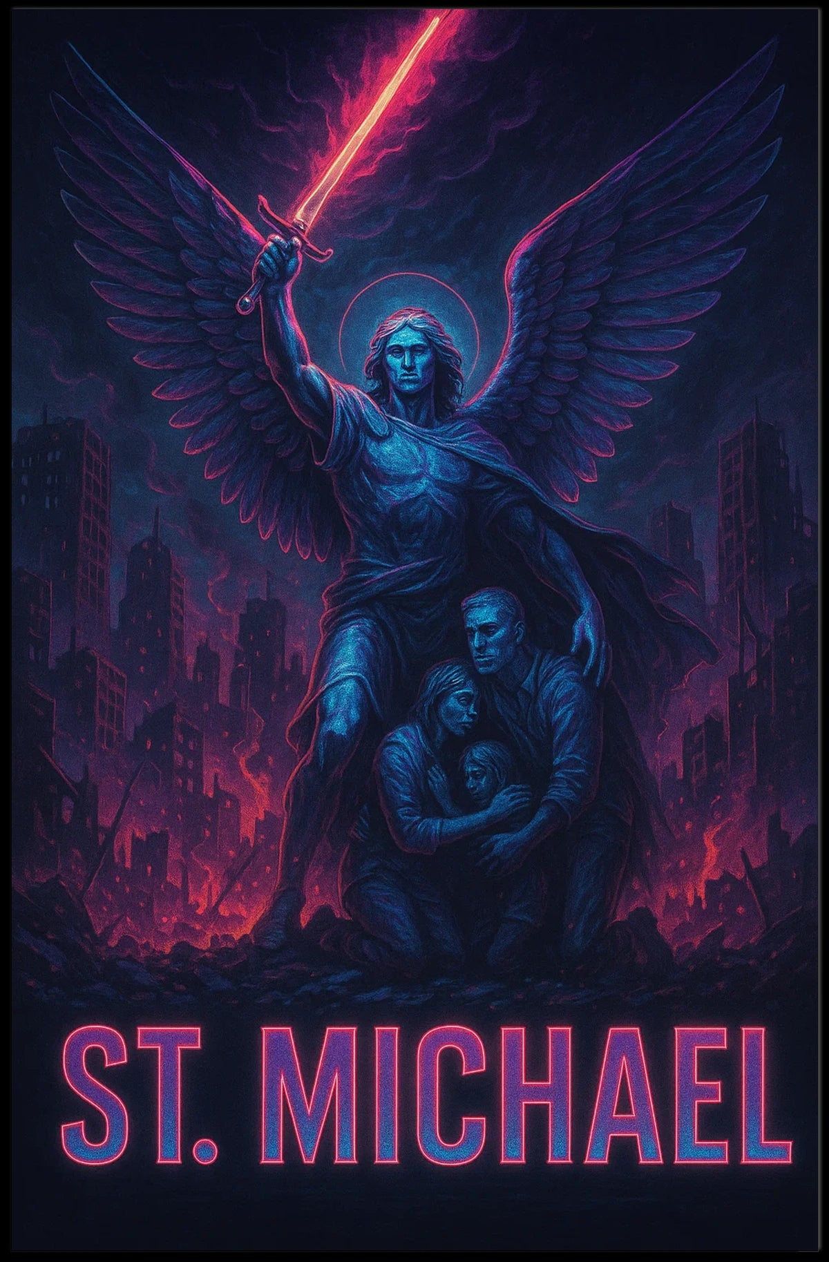 St. Michael Protector Of The City Poster