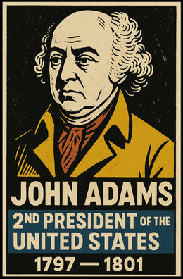John Adams 2nd President Poster