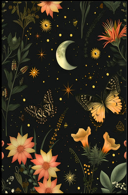 Enchanted Nighttime Scene Fantasy or Mythology Poster