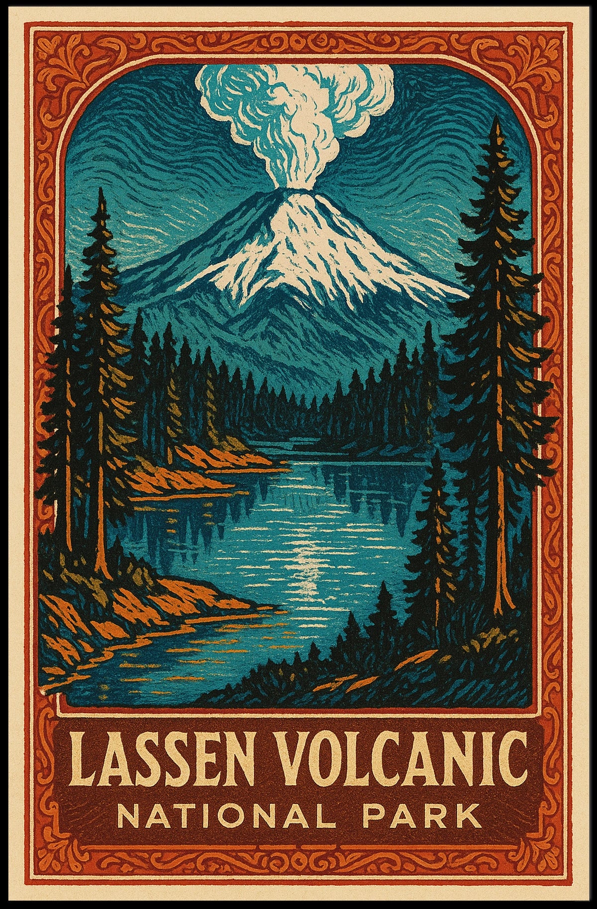 Lassen Volcanic National Park Poster