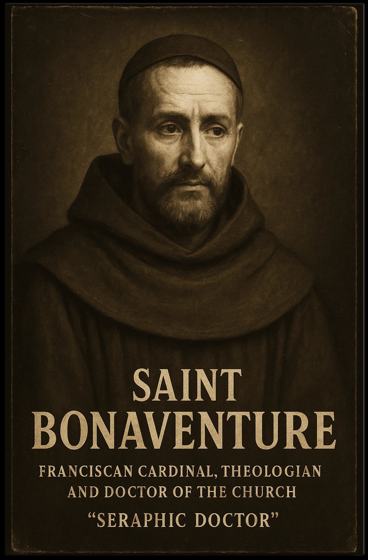 Saint Bonaventure The Seraphic Doctor Poster