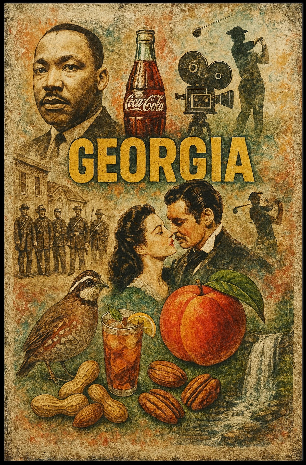 Georgia Heritage Montage Poster