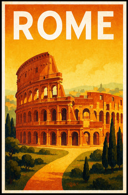 Rome Travel Poster PosterGoat