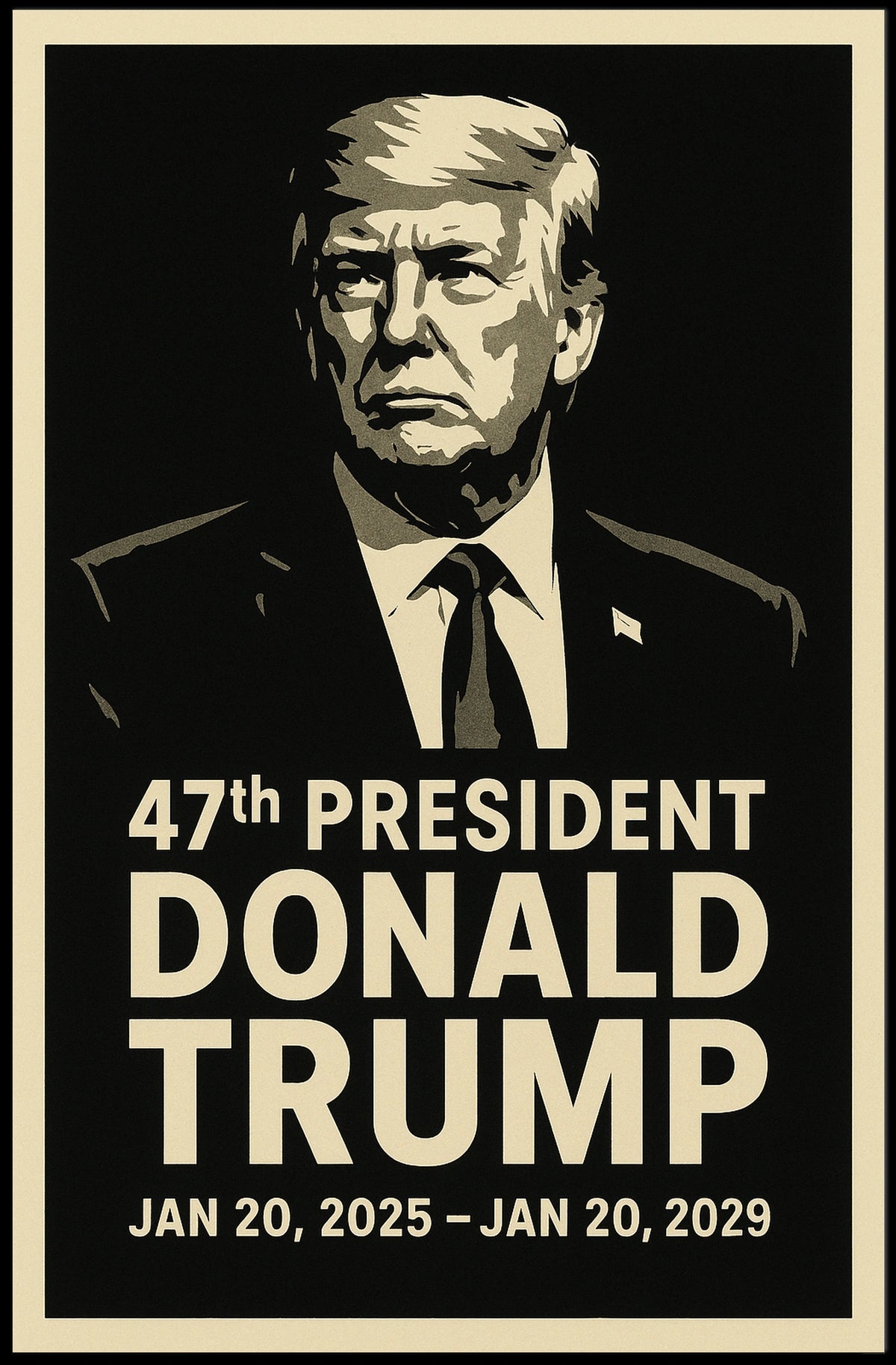 Donald Trump 47th President Poster