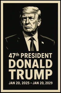 Donald Trump 47th President Poster