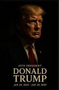 Donald Trump Contemplative Portrait Classical Poster