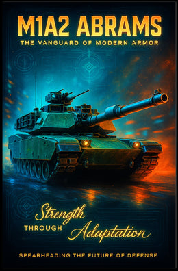 M1A2 Abrams The Vanguard of Modern Armor Poster PosterGoat
