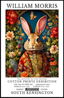 William Morris Arts and Crafts Exhibition Cultural Poster