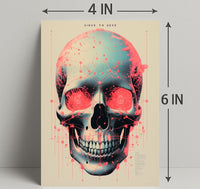 Technological Skull Poster