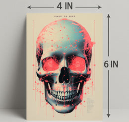 Technological Skull Poster