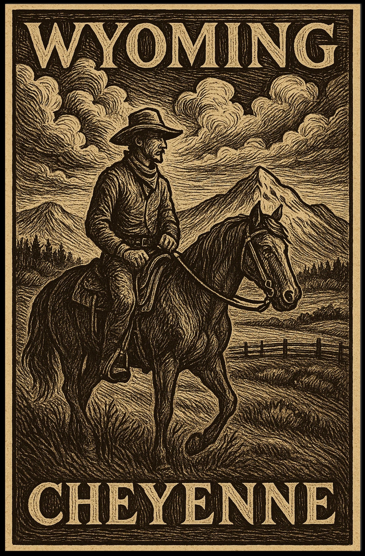 Wyoming Frontier Poster