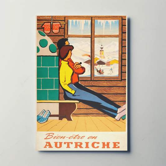 Bien-être en Autriche Vintage Poster