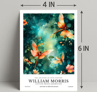 William Morris Inspired Art Nouveau Floral Artistic Poster