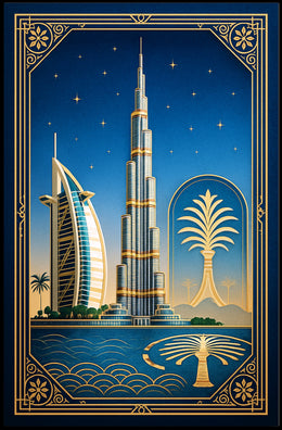 Architectural Wonders of Dubai Poster