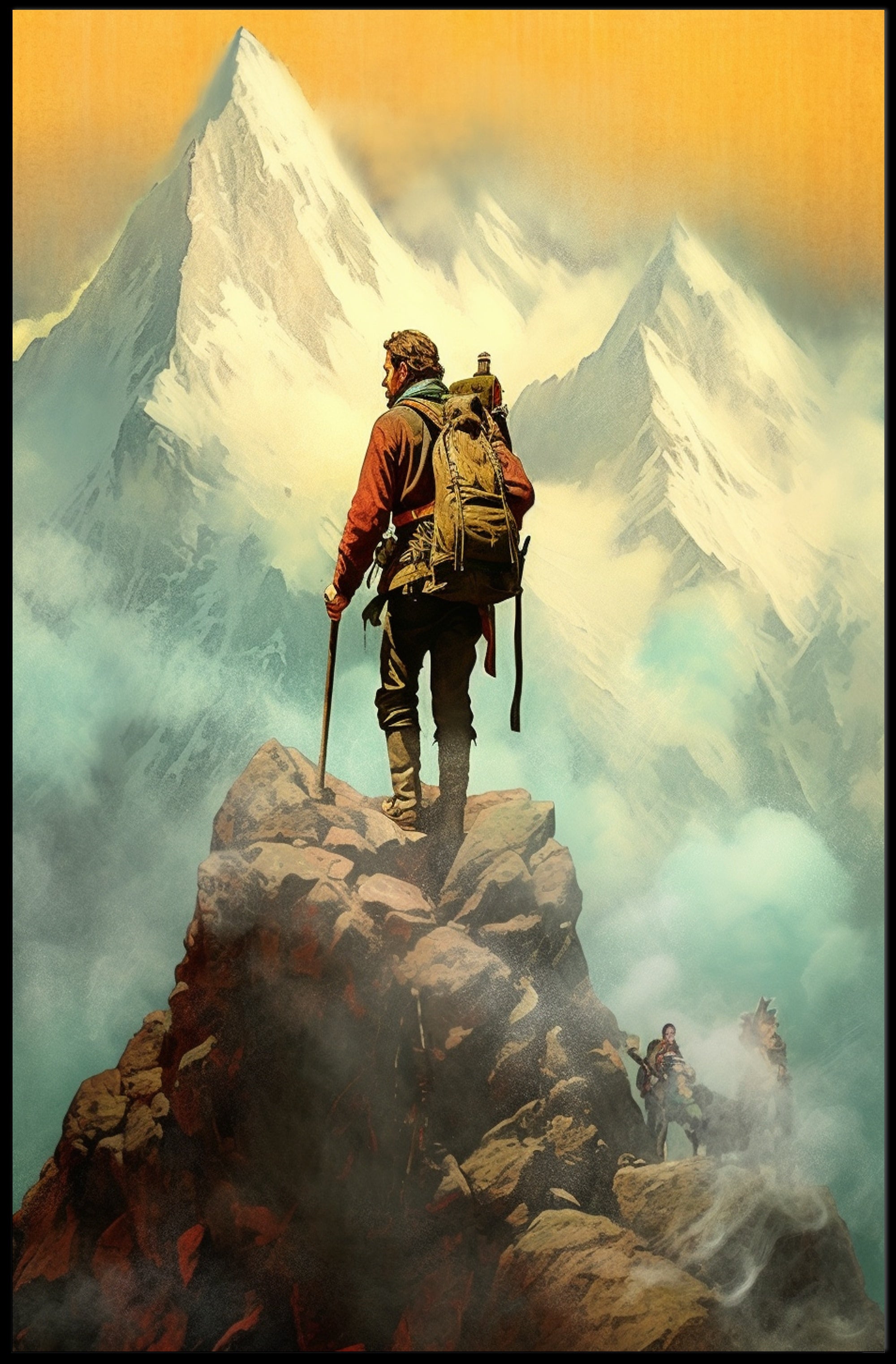 Mountain Ascent Poster