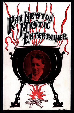 Ray Newton Mystic Entertainer Vintage Art Nouveau Poster