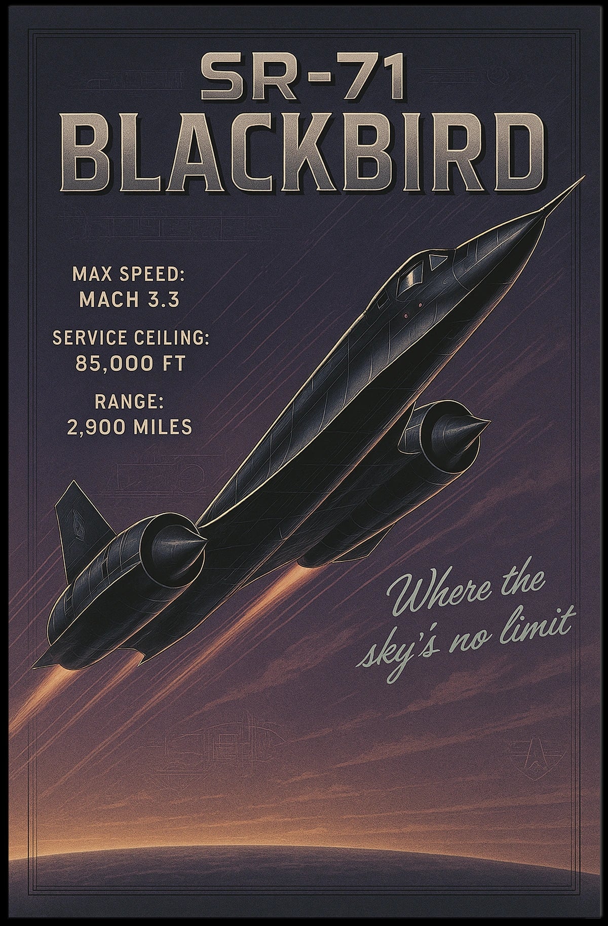 SR-71 Blackbird Poster
