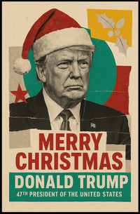 Merry Christmas Santa Claus Political Statement Poster