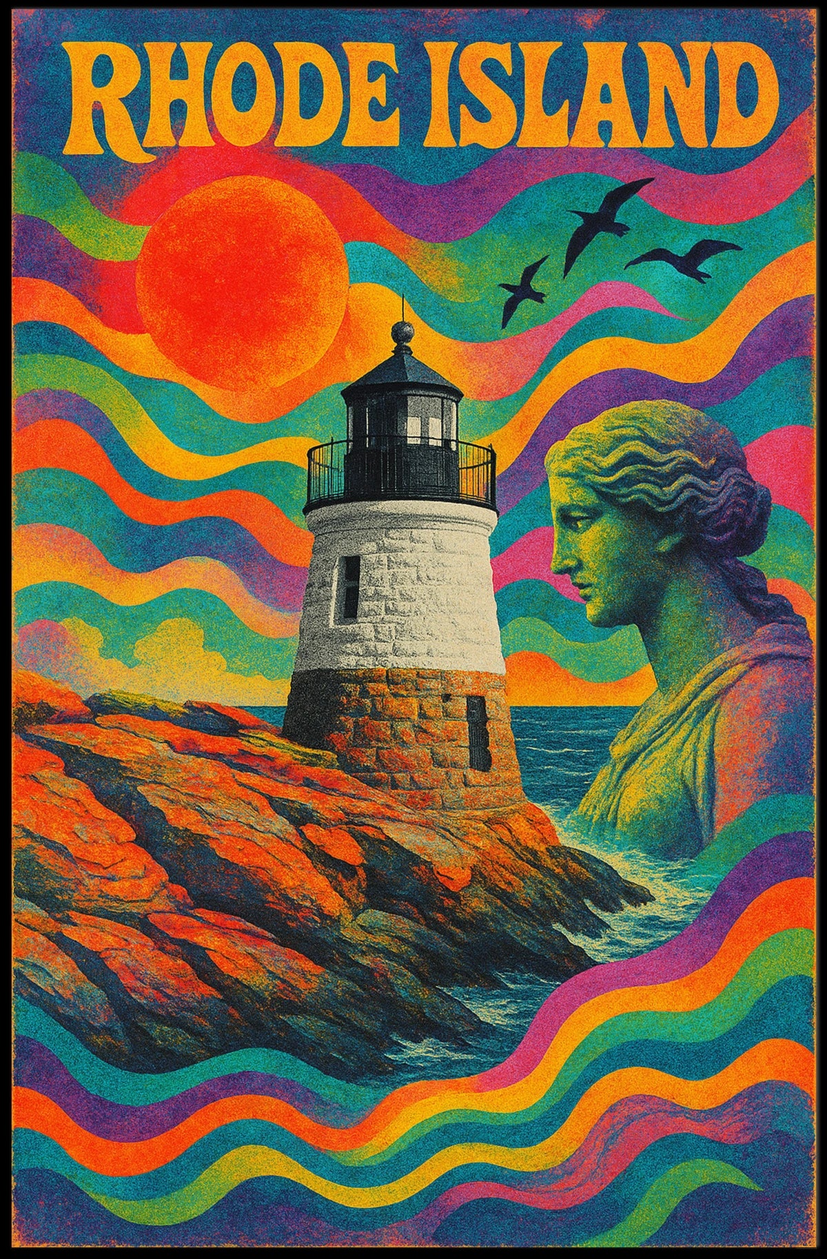 Rhode Island Vibes Poster