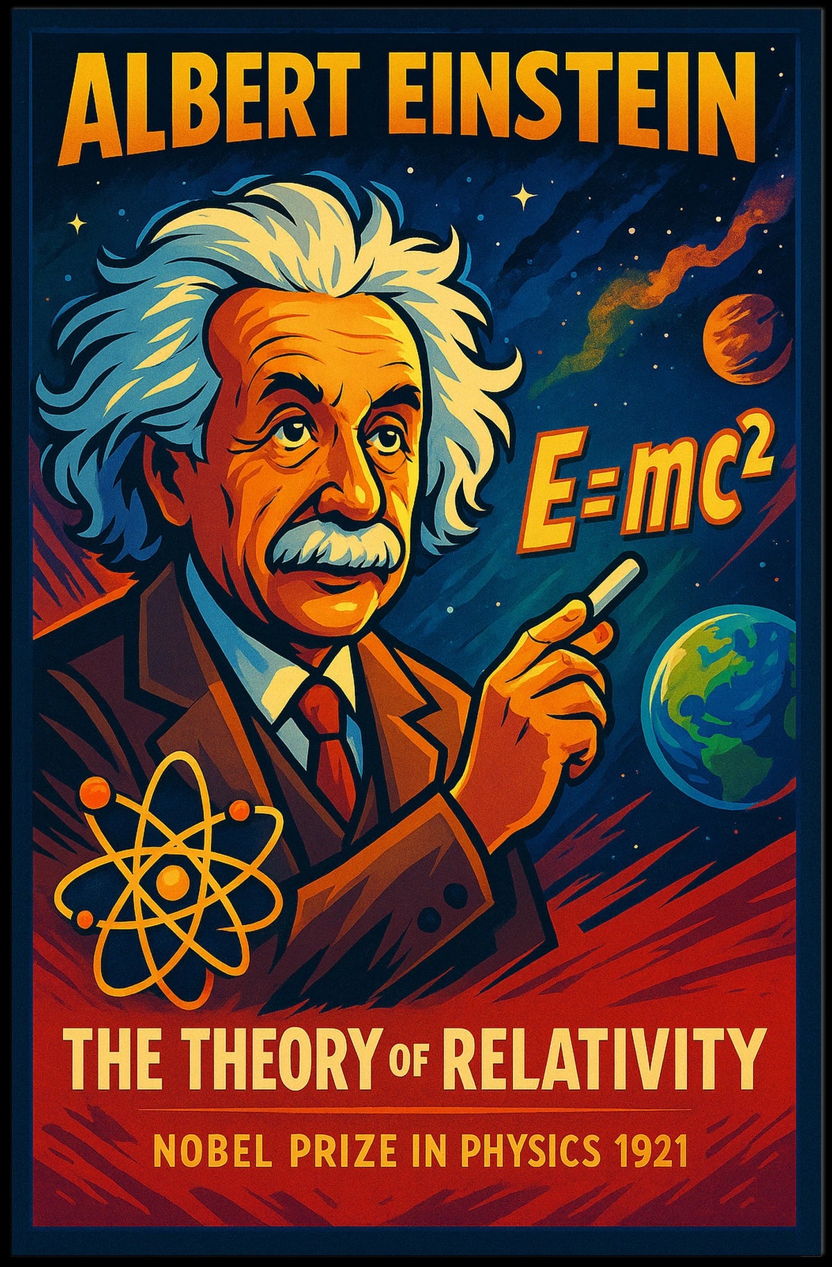 Albert Einstein The Theory Of Poster