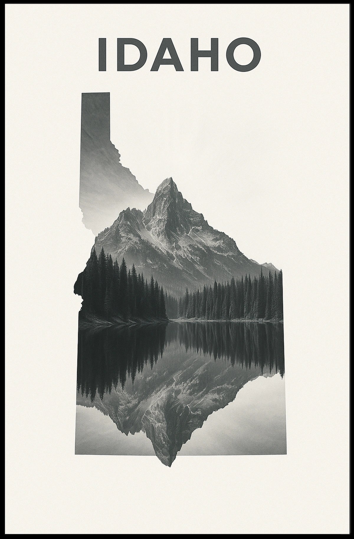 Idaho Landscape Art Poster