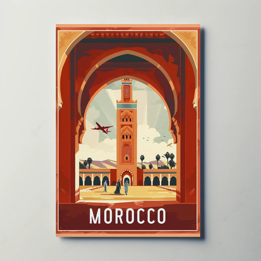 Morocco Vintage Travel Poster
