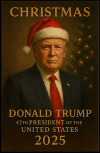 Christmas Cheer Formal Suit Holiday Tree Cultural Poster