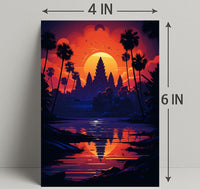 Sunset Over Tranquil Waters Poster