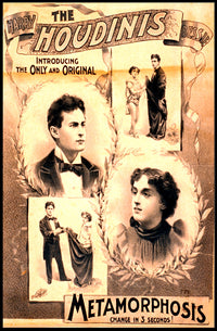 The Houdinis Magic Show Vintage Historical Poster