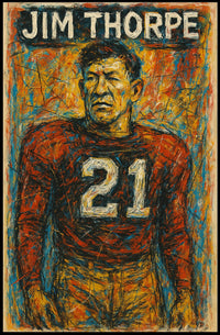 Jim Thorpe Legendary Athlete Poster