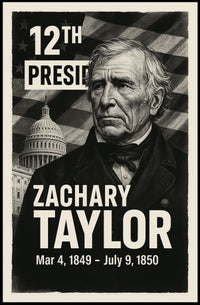 Zachary Taylor 12th President of the United States Digital Montaje Poster