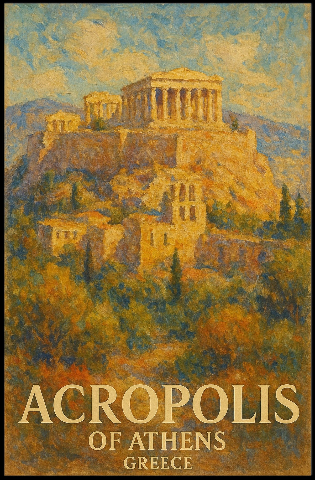 Acropolis of Athens Poster