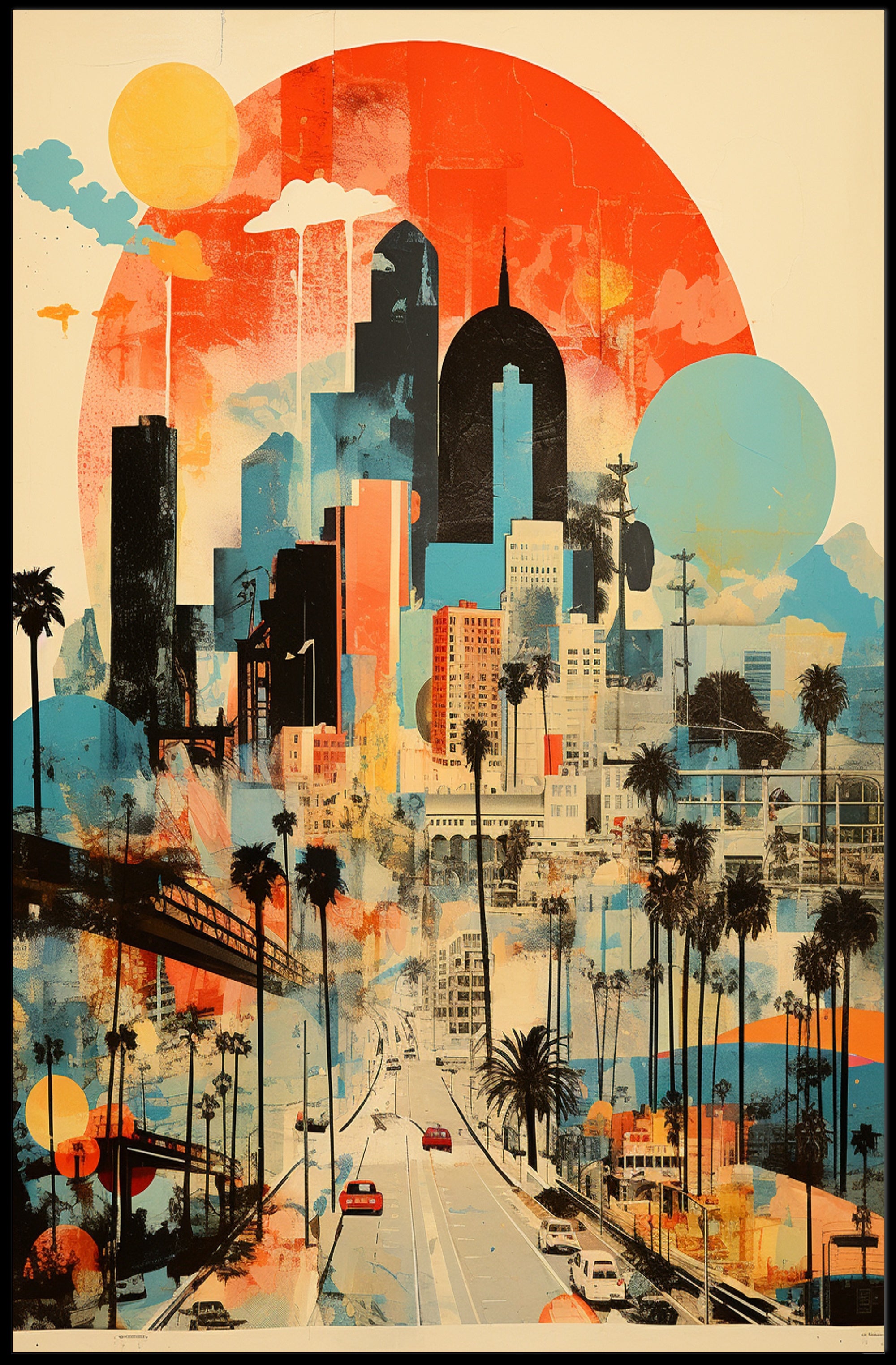 Urban Sunset Poster