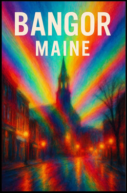 Bangor, Maine A Vibrant Impression Poster