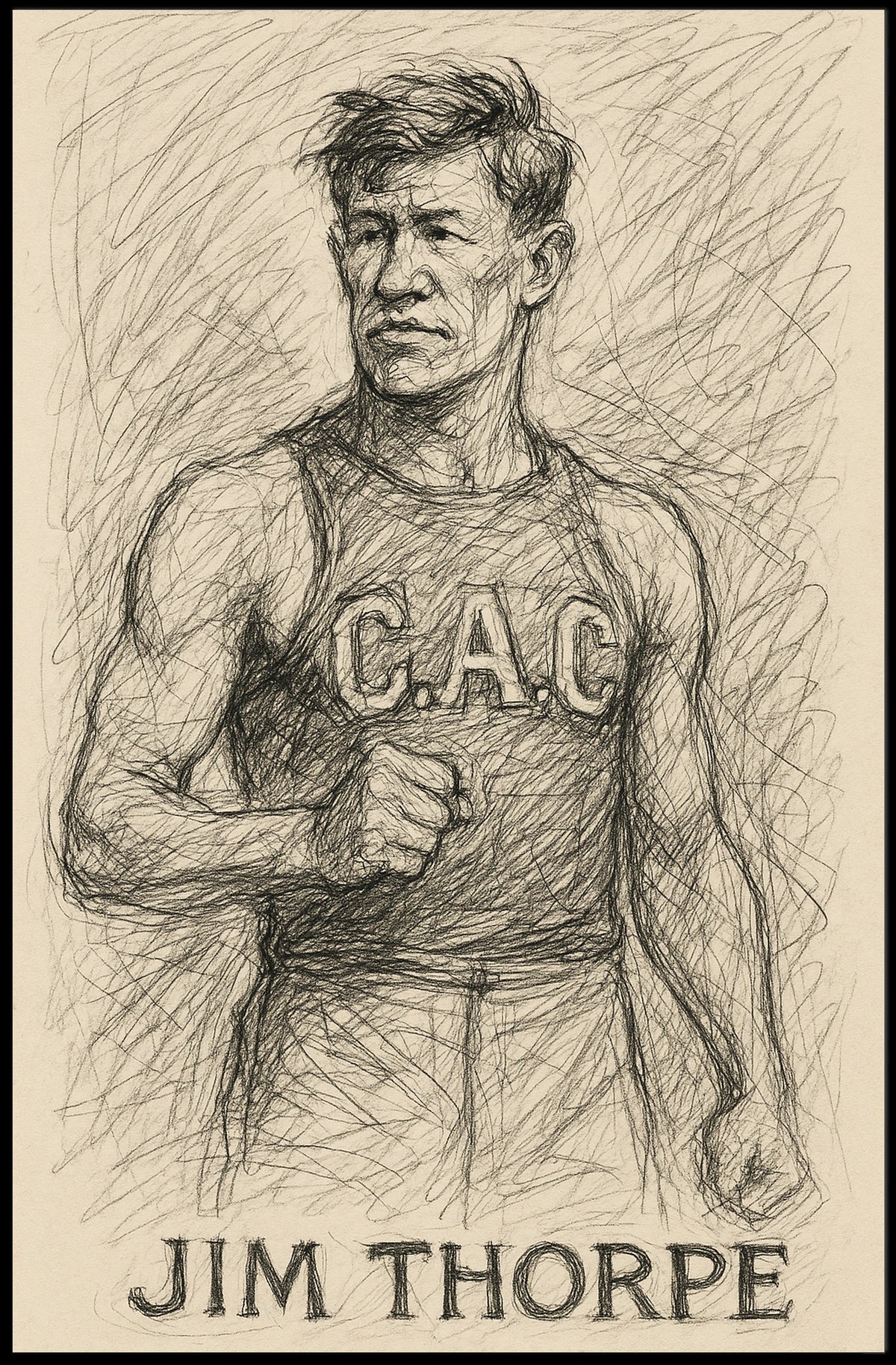 Jim Thorpe Athletic Legend Poster