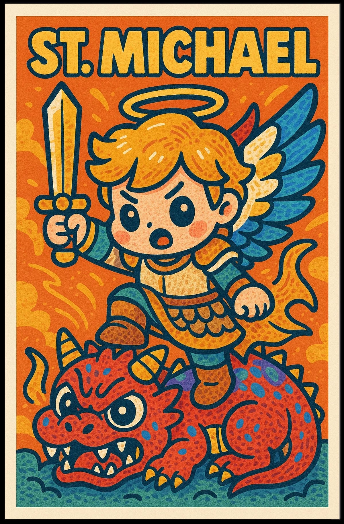 St. Michael The Mighty Protector Poster