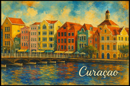 Colorful Curaçao Poster